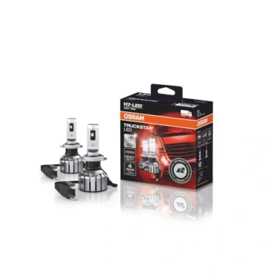 Obrázek OSRAM TRUCKSTAR LED H7, dálková a potkávací světla pro nákladní vozidla, se schválením silniční provoz, 24 V, až o 230 % více jasu, bílé