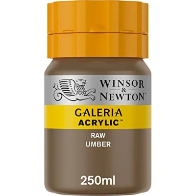 Obrázek Winsor &amp; Newton 2137554 Galeria akrylová barva, vysoká pigmentace, stálá na světle, konzistence, 250 ml tuba přírodní Umbra