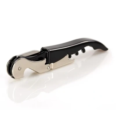 Obrázek Qpractiko Korkenzieher CorkMaster Pro Ergonomisches Design Antihaft Teflon Spirale Stahlsägeblatt &amp; Blechöffner Lange Haltbarkeit, Edelstahl