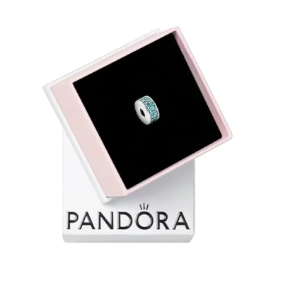 Obrázek PANDORA Colour Clip Charm, Pavé, Sterlingové stříbro 925, žluté zlato 585, kubický zirkon.