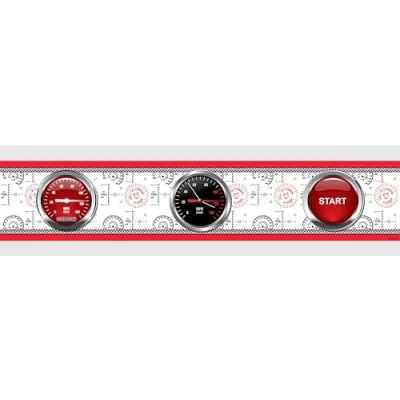 Obrázek AG Design Disney Cars dětský pokoj samolepicí bordura, samolepky na stěnu, 500 x 14 cm WBD 8061