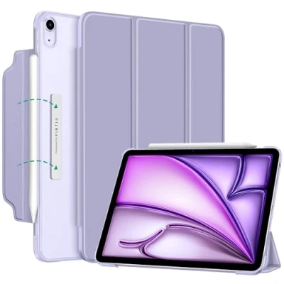 Obrázek Fintie pouzdro pro iPad Air 11 palců M2 (2024), 5. Generation (2022)/ 4. Gen 10,9&quot; Case [magnetický uzávěr] Lehké s průsvitně matovanou zadní stranou, fialové