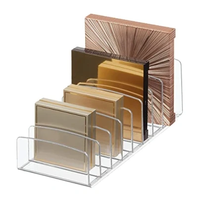 Obrázek InterDesign Clarity Unterteilter Kosmetik Organizer aus Kunststoff, mehrstufige Badezimmer Zubehör Organisation, farblos, 9.25&quot; x 3.86&quot; 3.2&quot;