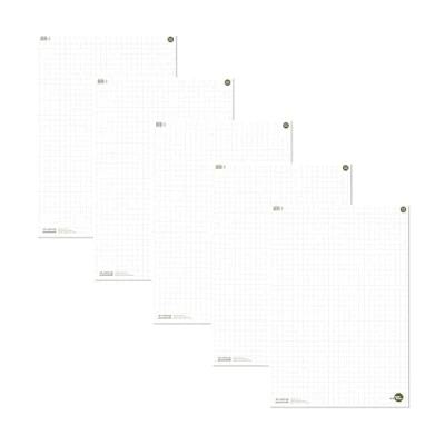 Obrázek Staufen Green Flip Chart 68 x 99 cm, čtverečkovaný, 20 listů, prémiový bílý recyklovaný papír 80 g/m², 5 kusů