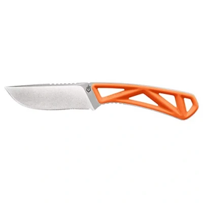 Obrázek Gerber Outdoormesser mit Holster, Klingenlänge: 9,6 cm, Exo Mod Fixed Drop Point, Klingenmaterial: 7Cr17MoV, Orange, 30 001797