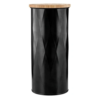 Obrázek Premier Housewares Rhombus dóza, Černá, černá, large