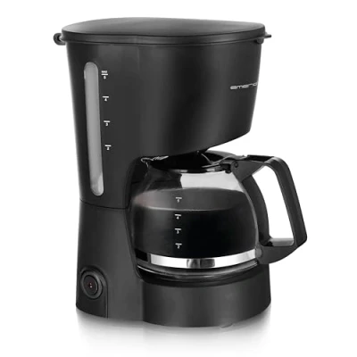 Obrázek Emerio Malý filtr kávovaru 0,6 l skleněná konvice až pro 5 šálků čerstvé kávy vyjímatelný permanentní funkce proti odkapávání 40 min. automatické vypnutí 600 W bez BPA CME 116801