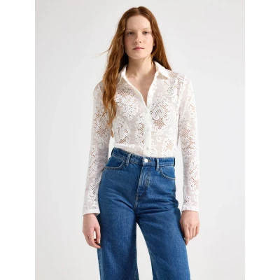 Obrázek Lindex WITH Design Košilová halenka, Ženy, Velikost: 40/42, Off white
