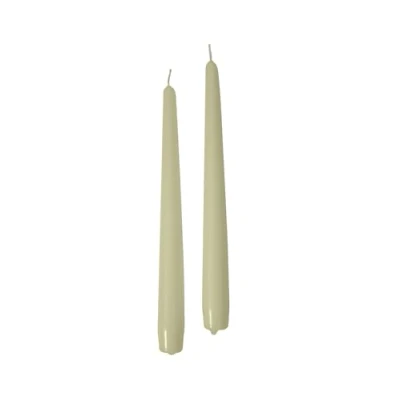 Obrázek Cereria di Giorgio Risthò Konische Kerzen für Kerzenständer, Paraffinwachs, cremeweiß, 2.2 cm, 10