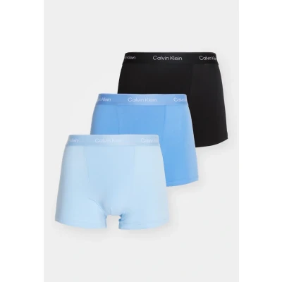 Obrázek Calvin Klein Underwear Relaxed FIT Trunk 3 PACK ICON Cotton Stretch Boxerky, Muži, Velikost: 3XL, Black