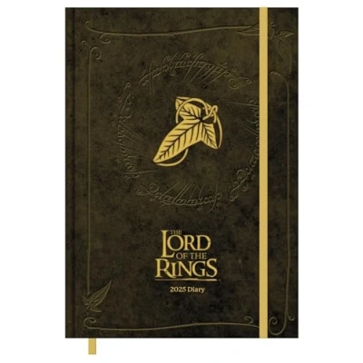 Obrázek Pyramid Lord of the Rings 2025 A5 Diary 14,8 x 21 cm, Fantasy Eposový kalendář, denní plánovač pro milovníky filmů a knih, perfektní do kanceláře školy organizační prostředky