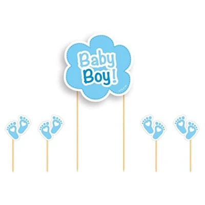 Obrázek Folat Cake Topper Baby Boy
