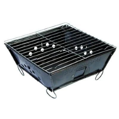 Obrázek BBQ 8108145 skládací gril ocel černá 28 x 2 cm