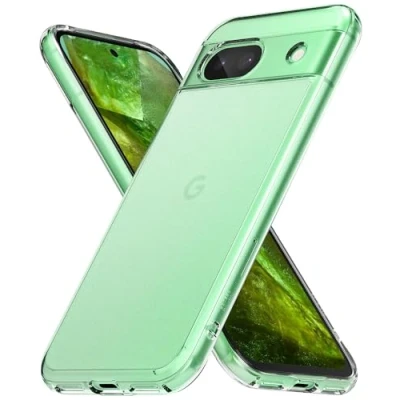 Obrázek Ringke Fusion [proti otiskům prstů] kompatibilní s pouzdrem Google Pixel 8a, matované tvrdé PC odolné proti poškrábání TPU bumper ochrana pouzdro na mobil pro 8a (2024) Matte Clear