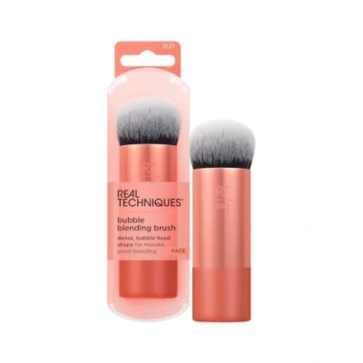 Obrázek Real Techniques Bubble Blending štětec na make up, víceúčelový obličej pro tekuté, krémové a práškové výrobky, jedinečná hlava kartáčku, syntetické štětiny, veganský netestovaný