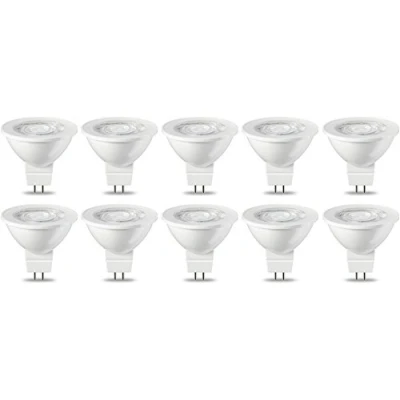 Obrázek Amazon Basics Světelný zdroj LED, GU5. 3 /MR16 Spots, 4,5 W (odpovídá 35W žárovce), teplá bílá, nestmívatelná, 10 kusů