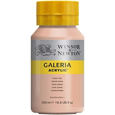 Obrázek Winsor &amp; Newton 2150257 Galeria akrylová barva, vysoká pigmentace, stálá na světle, konzistence, 500 ml hrnec barva masa, světle růžová