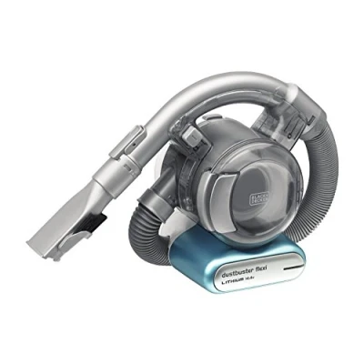 Obrázek BLACK+DECKER Lithium Dustbuster Flexi PD1420LP 14,4V akumulátorový ruční vysavač s flexibilní sací hadicí sáček a bezdrátový 1 x vč. nabíjecí stanice, nástavce na vlákna vlasy