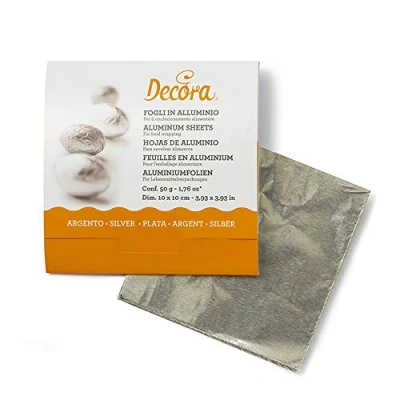 Obrázek DECORA 0796201 PRALINENFOLIE Silber 50G 10 X cm 150ST