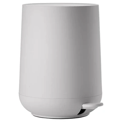 Obrázek Zone Denmark Nova odpadkový koš do koupelny, kosmetický kbelík, průměr 20,5 cm, výška 23,5 objem 3 litry, šedá (Soft Grey)