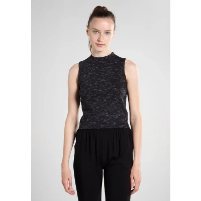 Obrázek Urban Classics Ladies Space DYE TOP Top, Ženy, Velikost: Large, Black/white