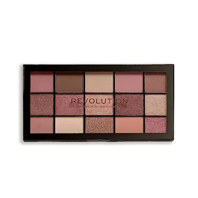 Obrázek Makeup Revolution, Reloaded, Lidschattenpalette, Hochpigmentiert, Provokativ, 15 Farbtöne, matt und schimmernd, 16.5g