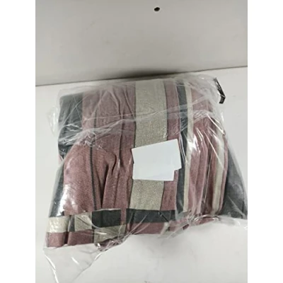 Obrázek Fusion Whitworth Stripe závěsy s očky, pruhované, 100% bavlna, 229 x 183 cm, 1 pár záclon, růžovo červená