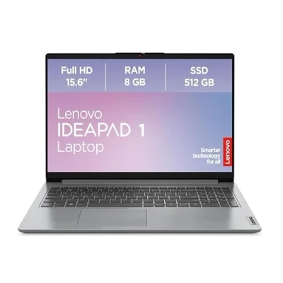 Obrázek Lenovo IdeaPad 1 laptop 15,6&quot; Full HD displej AMD Ryzen 3 7320U 8GB RAM 512GB SSD grafika Radeon Windows 11 Home šedý QWERTZ měsíce Premium Care