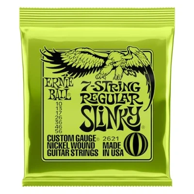 Obrázek Ernie Ball Regular Slinky 7strunné niklové struny na elektrickou kytaru, tloušťka 10 56
