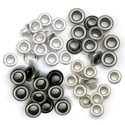Obrázek Eyelets We R Memory Keepers 60 standardních kovových oček Cold Metal pro Scrapbooking 15 od každé barvy