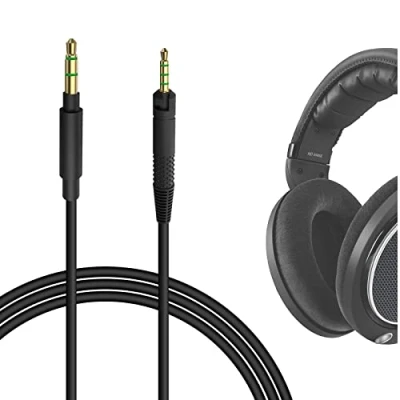 Obrázek GEEKRIA Audio kabel kompatibilní se Sennheiser HD620S, HD599SE, HD599, HD598, HD598SE, HD560S, HD598SR, HD400PRO, HD579, HD569 pro sluchátka, 2,5 mm na 3,5 náhradní stereo (5,6 stop/1,7