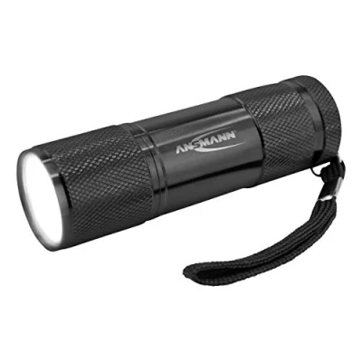 Obrázek ANSMANN Action COB 1W LED Mini kapesní svítilna kompaktní pro kabelku, batoh, odkládací přihrádka vč. 3x AAA baterie, z vysoce kvalitního hliníku s ochranou IPX3, 175 lm svítivost