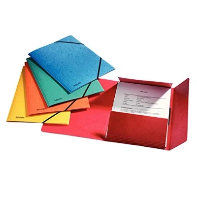 Obrázek Esselte Desky s rohovými napínacími deskami Rainbow, Bundle, A4, 5 kusů, tříděné