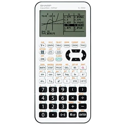 Obrázek SHARP SH EL 9950 grafická kalkulačka (7místný displej, 827 funkcí, vstup D. A.L) bílá / černá