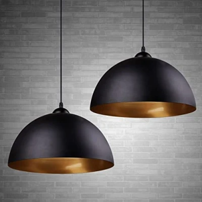 Obrázek FRIDEKO HOME Moderní industriální závěsné svítidlo 2 x vintage Ø 30 cm šířka lampa lustr ze železa závěsná E27 objímka lampy stropní do kuchyně sklepa obývacího pokoje