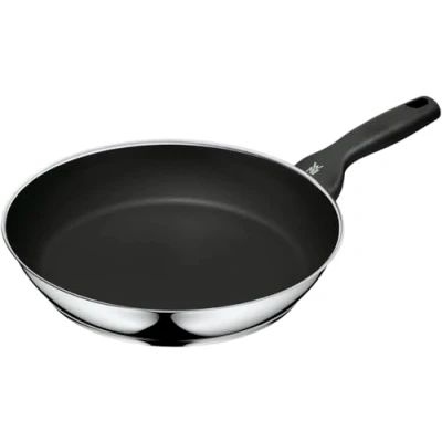 Obrázek WMF stylová potažená pánev Ø 28cm CeraDur Profi Vylévací okraj Plastová rukojeť s ochranou proti plamenům ušlechtilá ocel Cromargan ocel, vhodná pro indukci, Ruční mytí