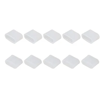 Obrázek Futheda 10 Stück Silikon USB 3.1 Typ C Stecker Schnittstelle Abdeckung Stopper Anti Staub Kappe Schutz Klar
