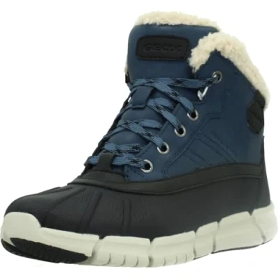 Obrázek Geox Flexyper BOY ABX Šněrovací kotníkové boty pro děti, Velikost: 38, Denim/black