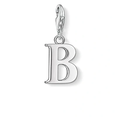 Obrázek Thomas Sabo Dámský přívěsek Charm M písmeno Club 925 Sterlingové stříbro 0187 001 12, stříbro, Bez drahokamu