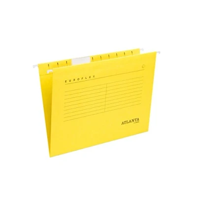 Obrázek Jalema 2652742400 Hängemappen Euroflex, Hängeregister DIN A4, seitlich offen, Sichtreiter, FSC® zertifiziert, 25er Packung, gelb