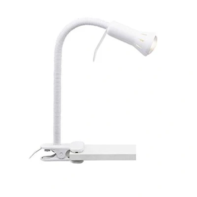Obrázek Brilliant Dekorativní lampa se svorkou praktická sponou s flexibilním ramenem, ideální jako světlo na práci nebo čtení vypínačem kov/plast bílá výška 52 cm