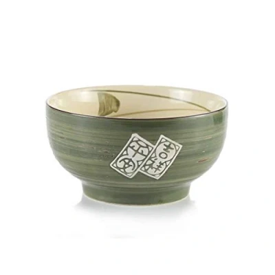 Obrázek lachineuse Große japanische Schüssel Grünton ø 16,5 cm Fassungsvermögen 1000 ml Stil Zen Nippon Reisschale, Frühstück &amp; Suppe Deko aus Japan Geschenk Japanisches Geschirr