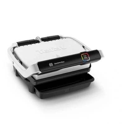 Obrázek Tefal Kontaktní gril OptiGrill Elite, 12 programů, digitální displej s ukazatelem stupně vaření, odnímatelné desky, elektrický gril, ušlechtilá ocel, GC750D16