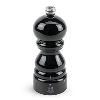 Obrázek PEUGEOT 23690 Paris mlýnek na sůl dřevo, 5,5 x 12 cm, černý lak