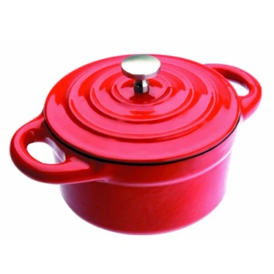 Obrázek IBILI Mini COCOTTE Redonda ROJA 10 x 4,50 cm, nerezová ocel, červená, cm