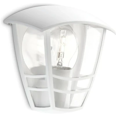 Obrázek PHILIPS myGarden, nástěnné svítidlo Creek s 60 W, 1plamenné 153873116, 19. 5 cm, bílé (bez pohybového čidla)