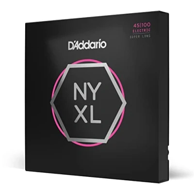 Obrázek D&#039;Addario E Bass Gitarrensaiten Saiten Bassgitarre Strings Guitar nyxl45100sl 45100 Regular Light Super Long Scale Nickel Wound
