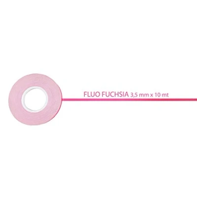 Obrázek Quattro Erre 10203 lepicí pásky Fluo Role, Růžová, 10 metrů X 3,5 mm
