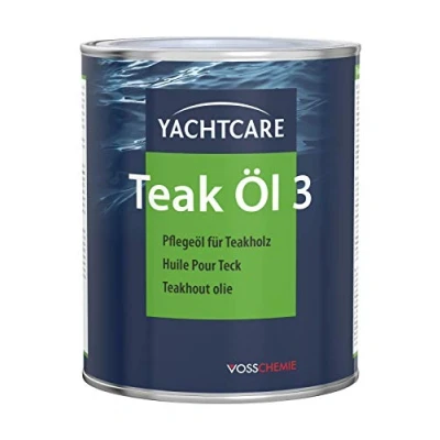 Obrázek Yachtcare Teakový olej 1 l vysoce kvalitní na dřevo s UV ochranou
