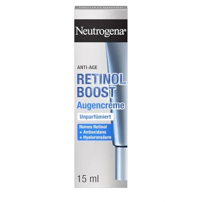 Obrázek Neutrogena Retinol Boost oční krém (15 ml), efektivní pleťový proti stárnutí a účinná hydratační péče, extrakt z myrtových listů kyselina hyaluronová pro mladší zdravě vypadající pleť